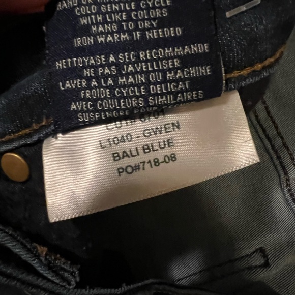 Fidelity Denim Jeans Gwen High Rise Skinny Size 29 - Picture 9 of 9